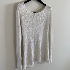 Wet Seal Womens White Knit Top One Size OSFA